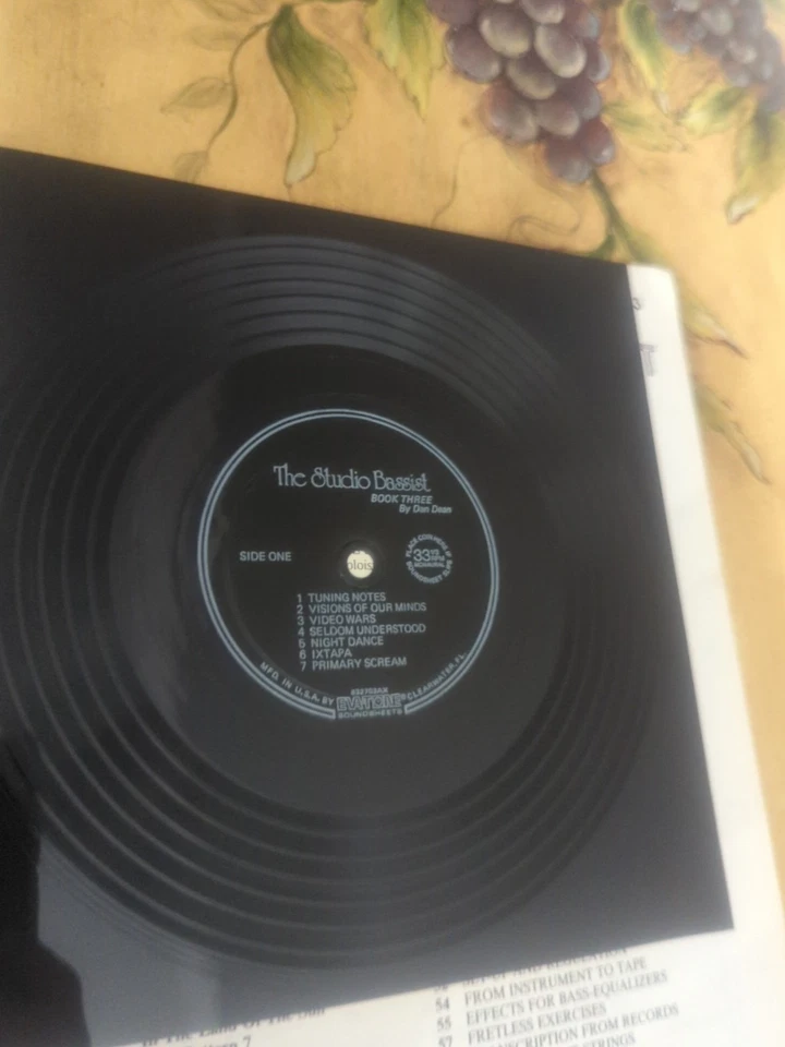 Dan Dean The Studio басист редкая бас-гитара книга, вкладки + демо-запись 1984 том #3 - Изображение 2 из 4