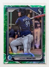 2024 Bowman Chrome Lazaro Montes Lunar Glow Refractor #BCP-110 Seattle Mariners