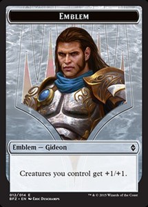 Emblem - Gideon x4 - Battle for Zendikar - NM-Mint, English - Battle for Zendika