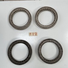 NOS Solid White Rubber Tyres Triang Scooter Pram Trike 120mm Inner Diameter T22