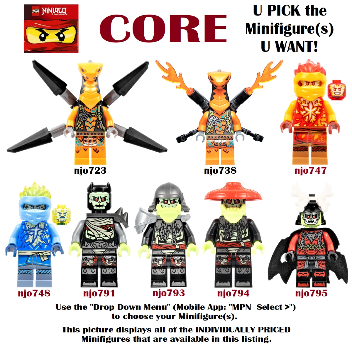Minifigs hotsell for u
