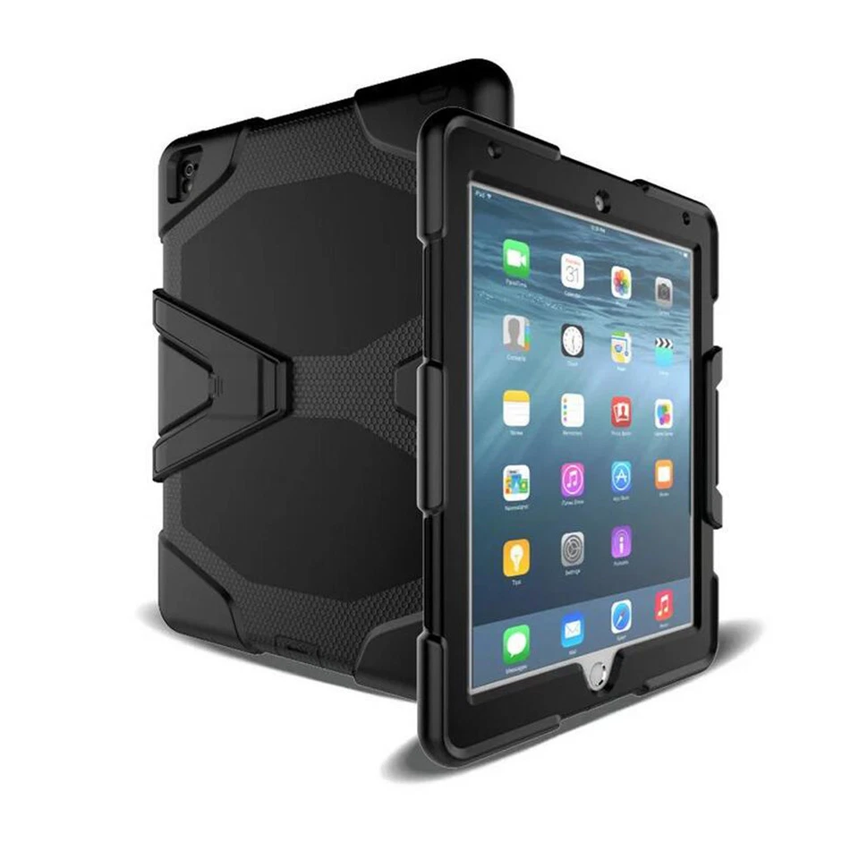 Shockproof Heavy Duty Rubber Hard Case Cover for iPad Air (A1474/A1475/A1476) - Image 2 of 4