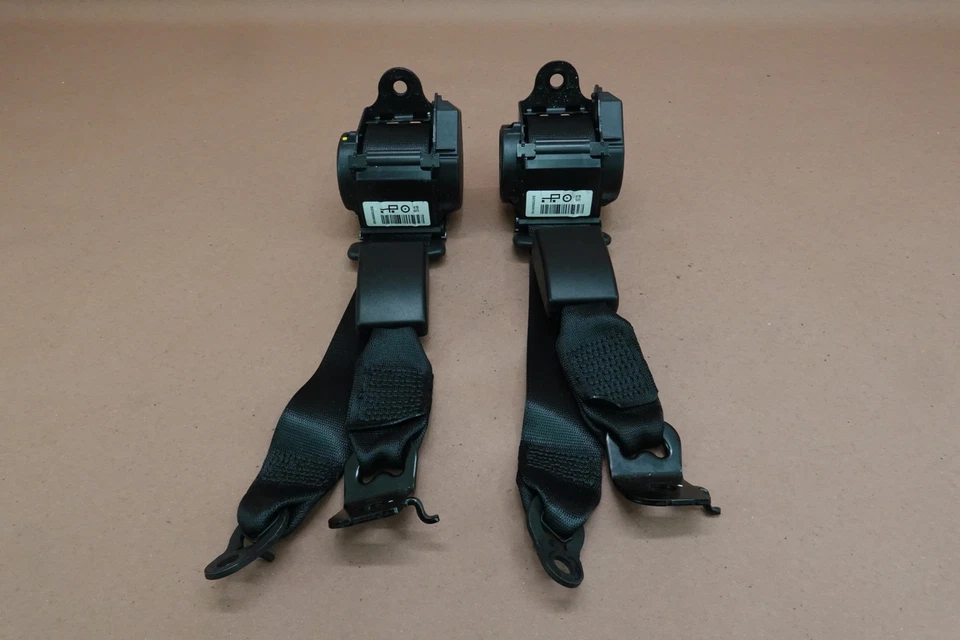 2014-2021 BMW F22 M2 228i 228XI M235 Rear Set Left & Right Seat Belt Black - Image 2 of 4