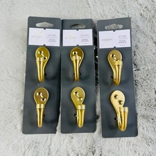 Threshold Brushed Brass Finish Hooks Mounting...
