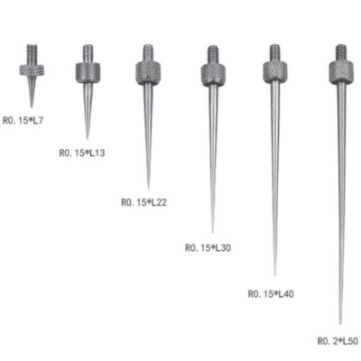 M2.5 R0.15 Needle Point Contact Points for Depth Gauge Dial Indicators Tip