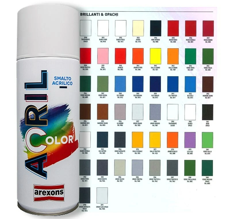 Vernice Spray Acrilica Cilvani RAL 7035 Grigio Chiaro - Finitura Brillante Lucida, Bombola 400ml