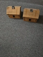 Log Cabin Incense Burner Set Of 2