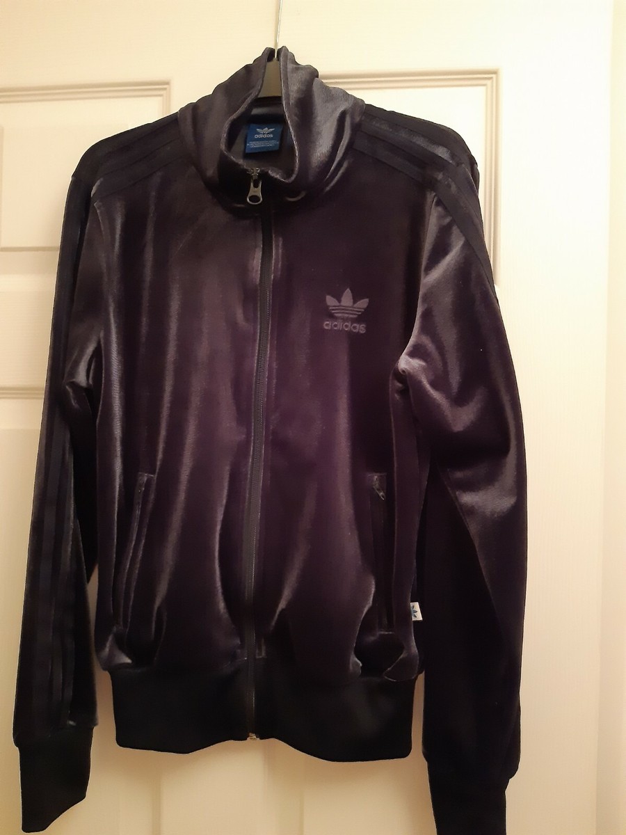 Adidas Original Firebird Womens/Teen Track Top Velour Jacket Adidas Original Firebird Womens/Teen Track Top Velour Jacket