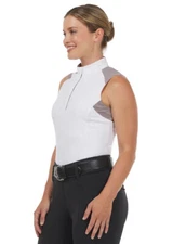 Kerrits Affinity Pro Sleeveless Show Shirt - Rose Dust/Rose Floral