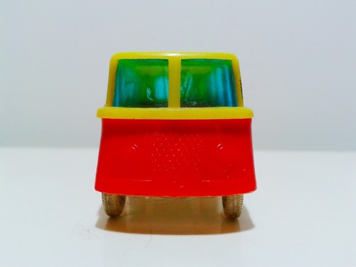 Vintage PL FSO Nysa N59 bus plastic models 1:55 unknown maker 1970’s red/yellow - Zdjęcie 7 z 10