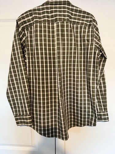 Cabela's Long Sleeve Button Up Shirt Plaid Green Men's Size M - Picture 4 of 4