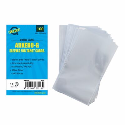 arkero g card sleeves Ark Nova Compatible Sleeve Bundle (SKS-8810 X 3) Compatibility claims only extend to the physical size of the cards in each respective game and no claim to endorsement or authorization by the respective rights holders is expressed or implied by Sleeve Kings and Imperial Publishing Arkero-G 25 Standard Toploaders, 3