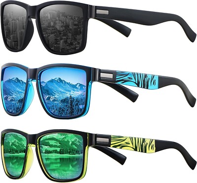 Eyeglass Shades Cheap Polarised Sunglasses Uk Perkanion Sunglasses  Polarised Sports Sun Glasses Square Shades Men Women Pack UK