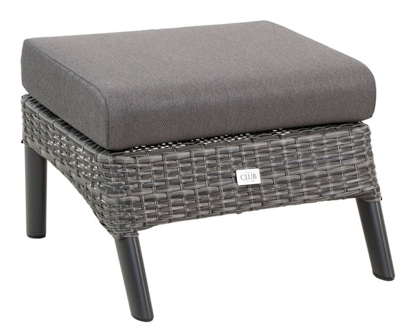 "Lesli Living Loungehocker \"Florence Forte\" Grau/Anthrazit/Dunkelgrau Sitzhocker "-image
