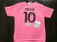 LIONEL LEO MESSI Autographed Adidas Dri-Fit NEW Soccer Jersey W/COA