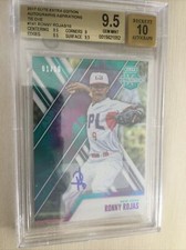 2017 Elite EE Aspirations Ronny Rojas Tie Dye Refractor 1 /10  Auto RC #141 9.5