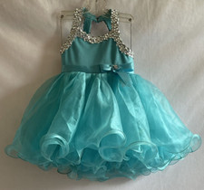 Cupcake Girl's Dress Blue Glitz Pageant Formal NO SIZE TAG