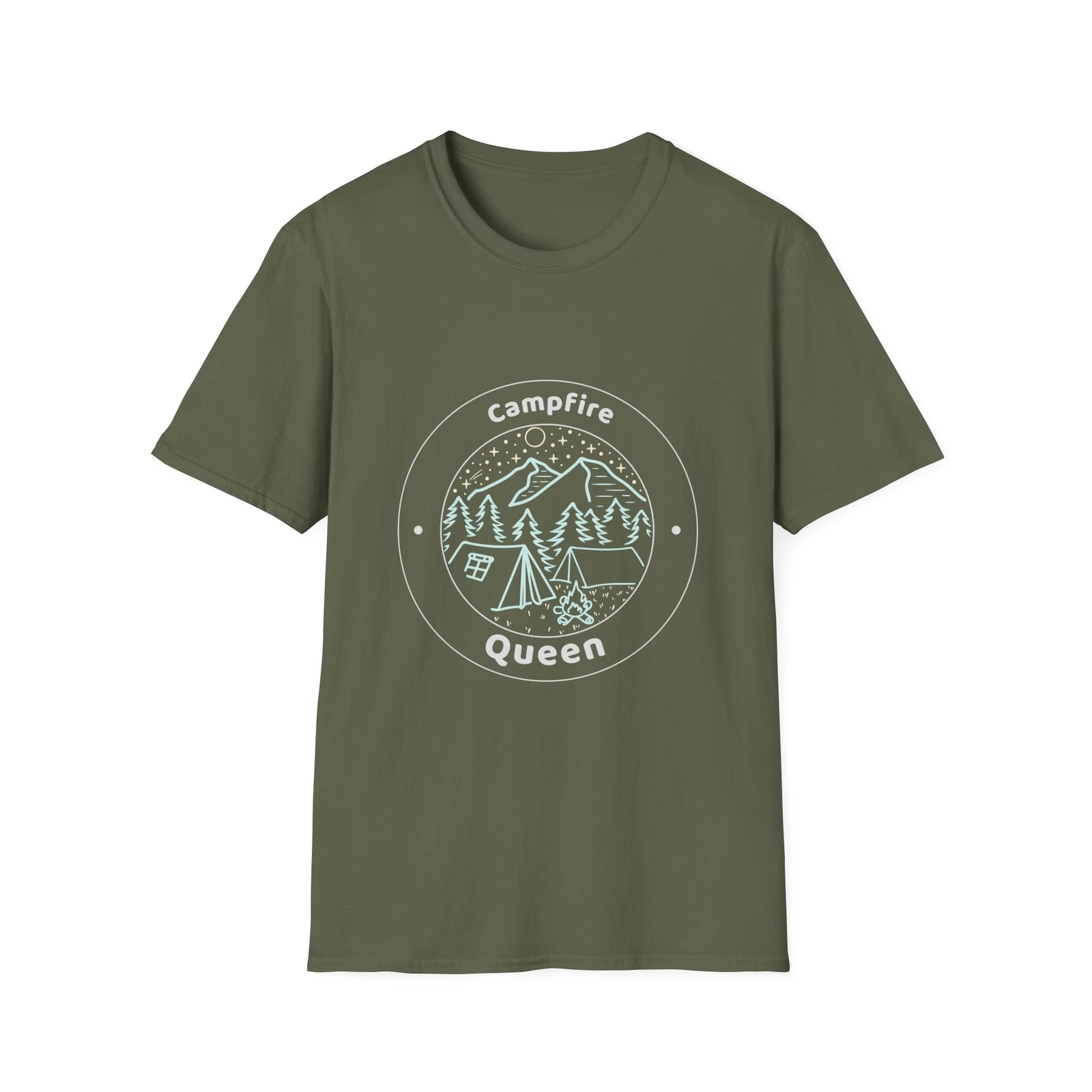 Funny Womens Camping T-Shirt campfire queen
Opens in a new window or tab