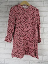 Witchery girl dress 6 years pink maroon floral print long sleeve