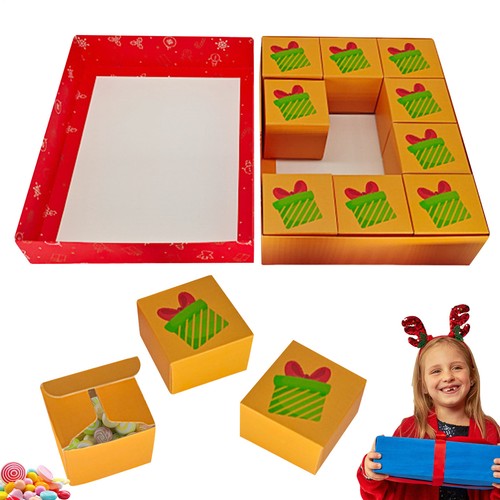 Christmas Treat Boxes 12 Days Countdown to Christmas Packaging Box Goody there