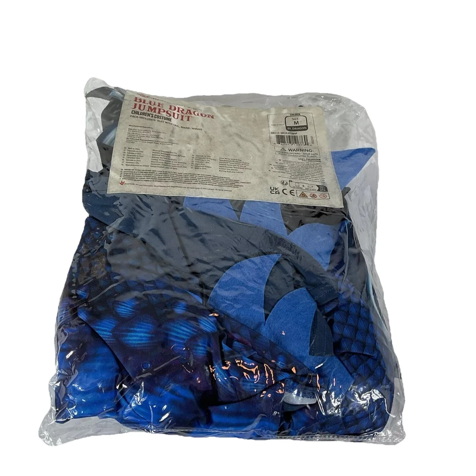 Disfraz de Dragón Azul Morph Disfraces para Niños Halloween Mediano Foto 2 de 4