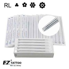 50Pcs Disposable Sterile Round Liner Tattoo Needle Standard 1/3/5/7/9/11/13/15RL