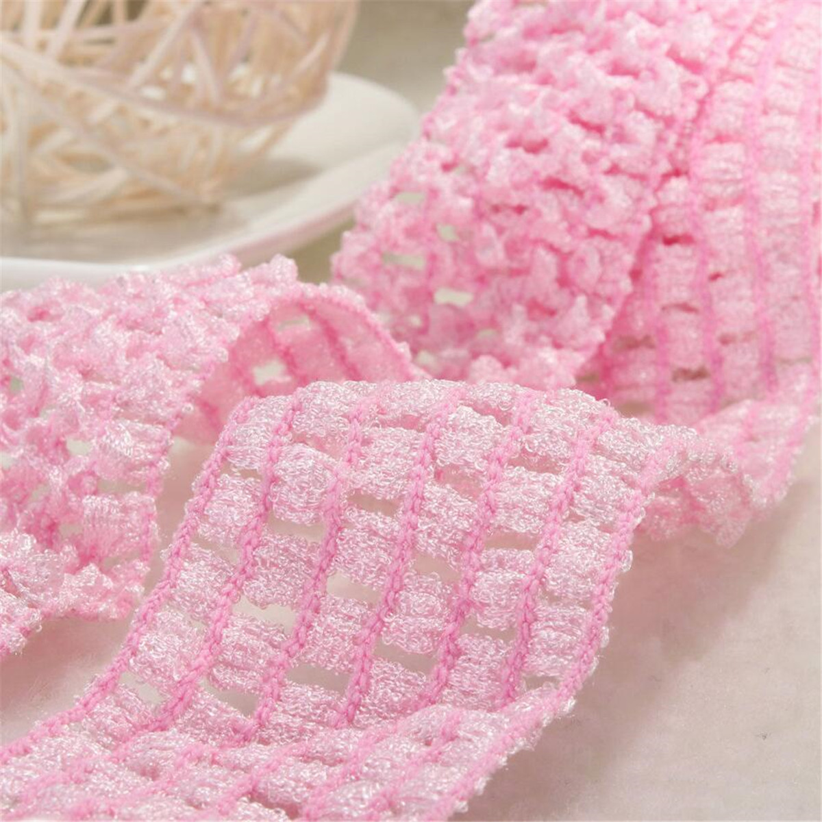 2 Metres Crochet Elastic Waistband Headband 1.5'' Width Hair Band Top