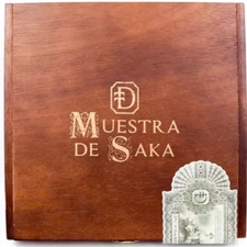 Muestra De Saka NLMTHA Empty Wooden Cigar Box 8.5" x 8.5" x 1.5"