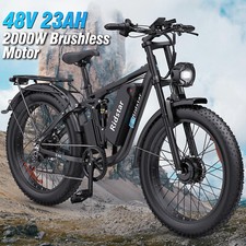 2000W Dual Motor Electric Bike for adults 26" Fat Tire 48V 23Ah E-Bike