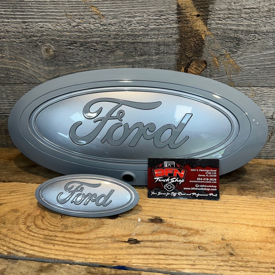 Front Rear Symbol 2023+ Ford F250 F350 F450 Superduty Custom Painted Front & Rear Emblem ...