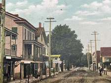 1908 Spring Valley New York Postcard Main St. North of Church Undivided Vintage