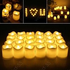 24Pcs Flameless LED Tea Lights Candles Flickering Battery Operated Wedding Decor