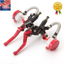 125CC-400CC CNC Master Cylinder Reservoir Pump Brake Levers Hydraulic Universal