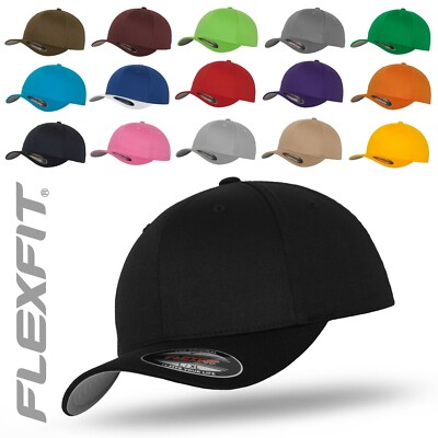 Original FLEXFIT  Basecap Baseball Cap Mütze Kappe Wooly Combed 6277 