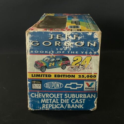 1993 JEFF GORDON #24 Dupont Die-Cast Bank Rookie of The Year 1:25 Suburban NICE - Picture 5 of 7