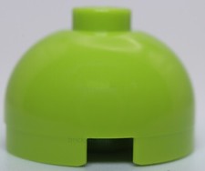 Lego 10x Lime Brick Round 2 x 2 Dome Top Hollow Stud with Bottom Axle Holder