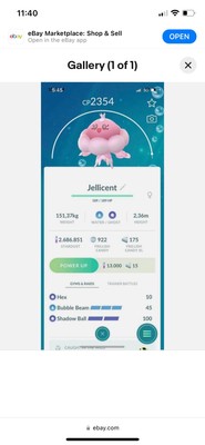 Jellicent Ultra League Level 45, PvP  , 2 Charge , Under 2500 PKMN Go