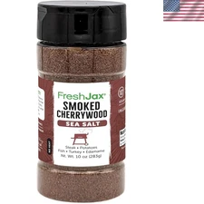 Versatile Smoked Cherrywood Sea Salt, 10 oz - Perfect for Meats, Veggies & More