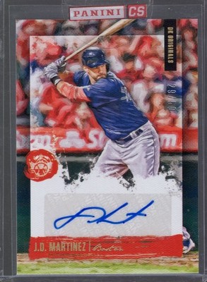 2020 Diamond Kings DK Originals Signatures Holo Gold J.D. Martinez Auto /50 BB