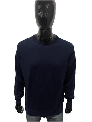 K.Way Herren Pullover Wolle Blau Rollkragen Winter Casual Größe 3XL Langarm