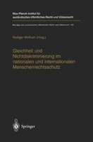 Gleichheit Und Nichtdiskriminierung Im Nationalen Und Internationalen Menschenre