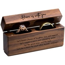 Engraved Wooden Ring Box - Romantic Proposal  Wedding Gift