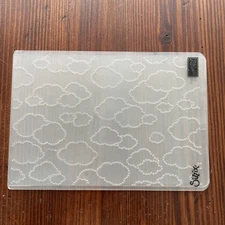 Stampin' Up! CLOUDY DAY Embossing Folder Background Card Layer Winter Spring