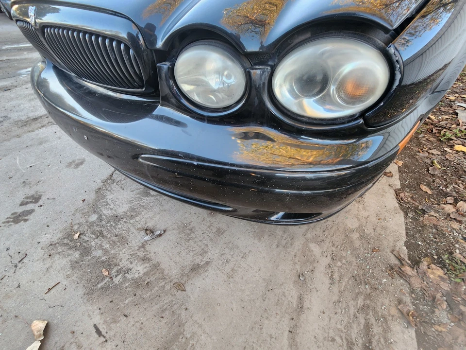 2001 03 04 05 06 2007 2008 JAGUAR X-TYPE PARACHOQUES DELANTERO IZQUIERDO CROMO MOLDEADO NEGRO Foto 2 de 2