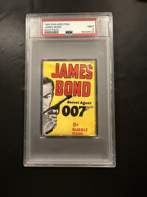 1965 Philadelphia James Bond Wax Pack Sealed PSA 9 MINT RARE