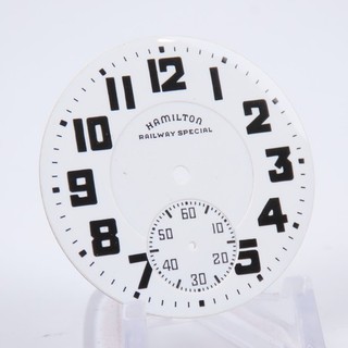 Hamilton 16 Size 992B & 950B Enamel “Railway Special” Double Sunk P.W. Dial