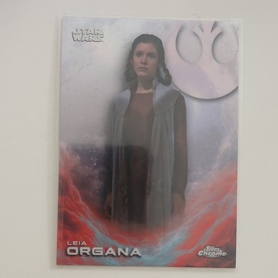 Topps Chrome Star Wars Leia Organa CE-35 Base Set Trading Card | eBay