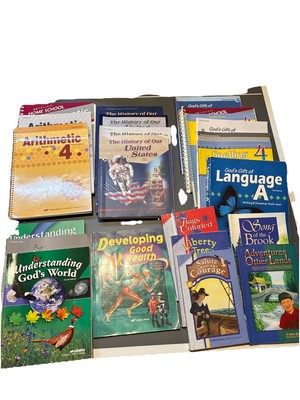 Abeka Grade 4 Lot Of 23 Books Curriculum Used ( New Order In 2019)
