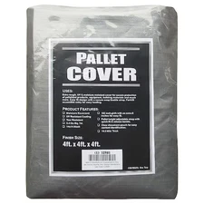Pallet Cover Tarp, 48 In W X 48 In D X 48 In L, 10.5 Mil Thickness,