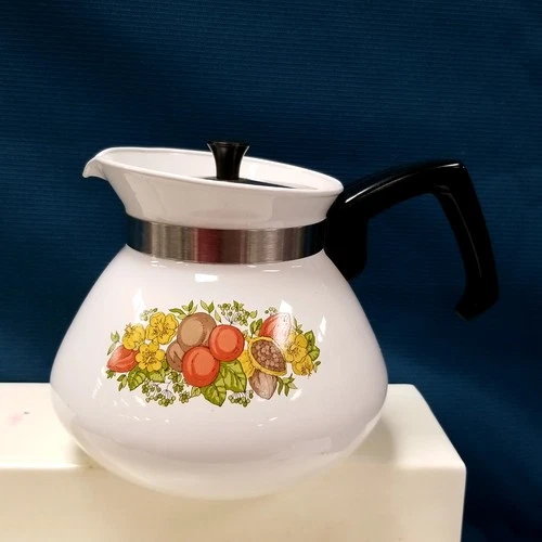 Vtg Corning Ware Spice Of Life 6 Cup Coffee Por Complete P-104 USA (Not Le The)